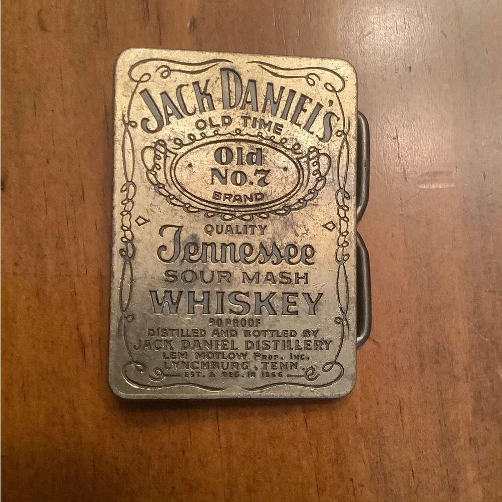 Rare Vintage Jack Daniels Old Time No. 7 Belt Buckle